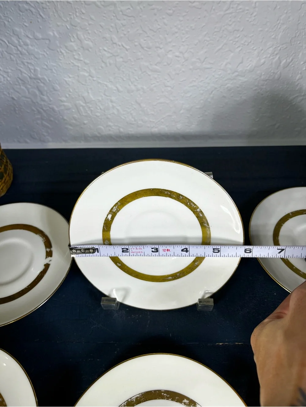 Vintage Theodore Haviland “Gotham” replacement saucers set of 6